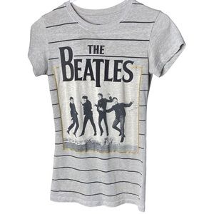 The Beatles Short Sleeve Gray T-Shirt-2012
